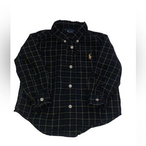 RALPH Lauren plaid shirt. Size 12M